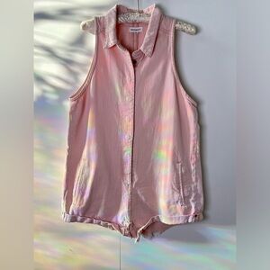 Dance & Marvel Pink Denim Romper